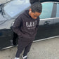 Women's Sweat Suits Sets | Printed Black Sweat Suit | Lil B.I.T