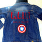 Personalized Denim Jacket | Captain America Jacket | Lil B.I.T