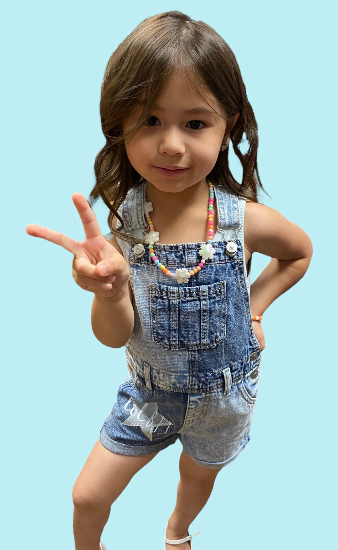 Kids Overall Denim Shorts | Denim Overall Shorts | Lil B.I.T