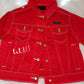 Printed Red Jacket | Custom Red Jacket | Lil B.I.T