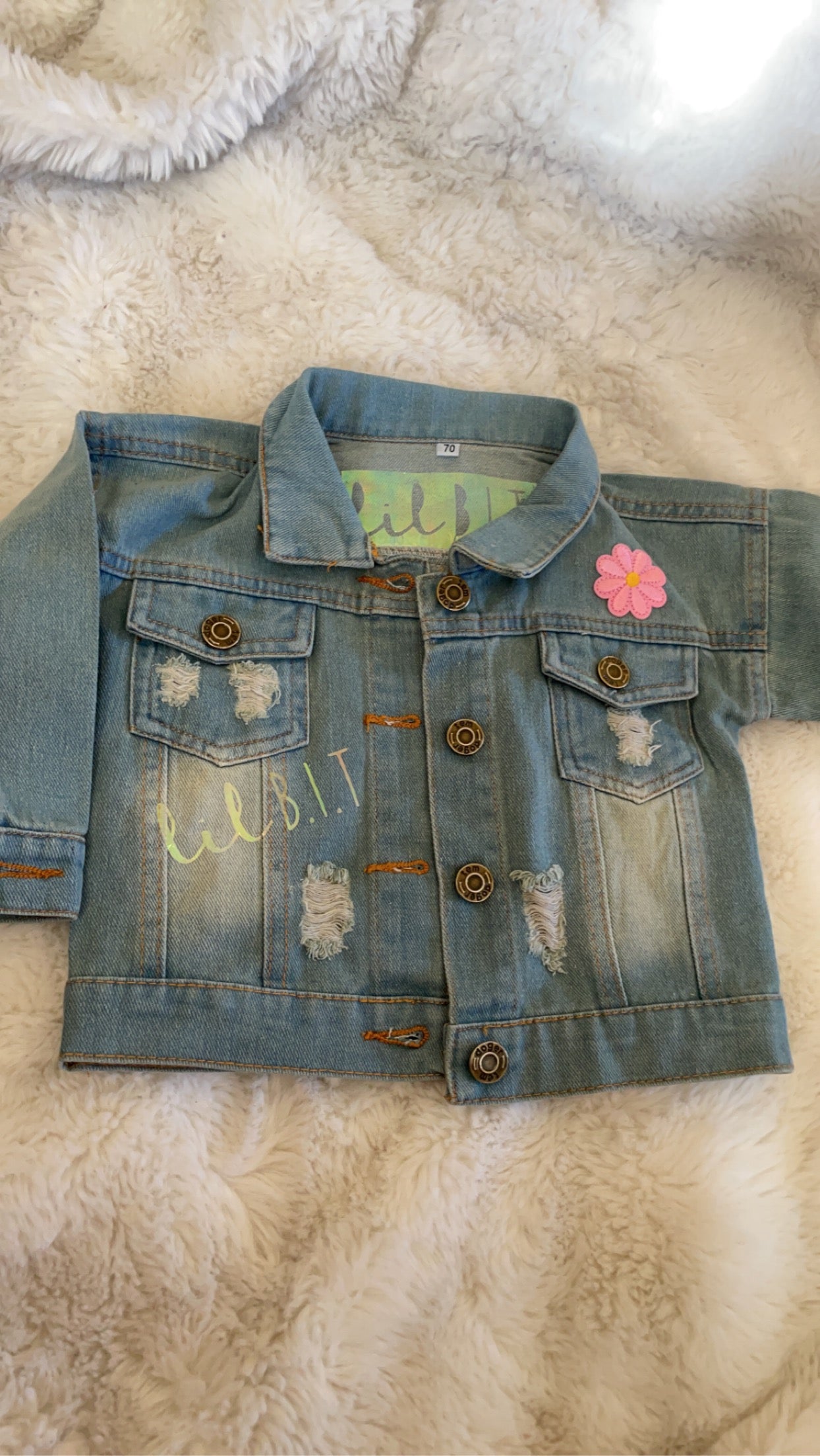 Custom butterfly jacket | Custom Girls jacket | Lil B.I.T