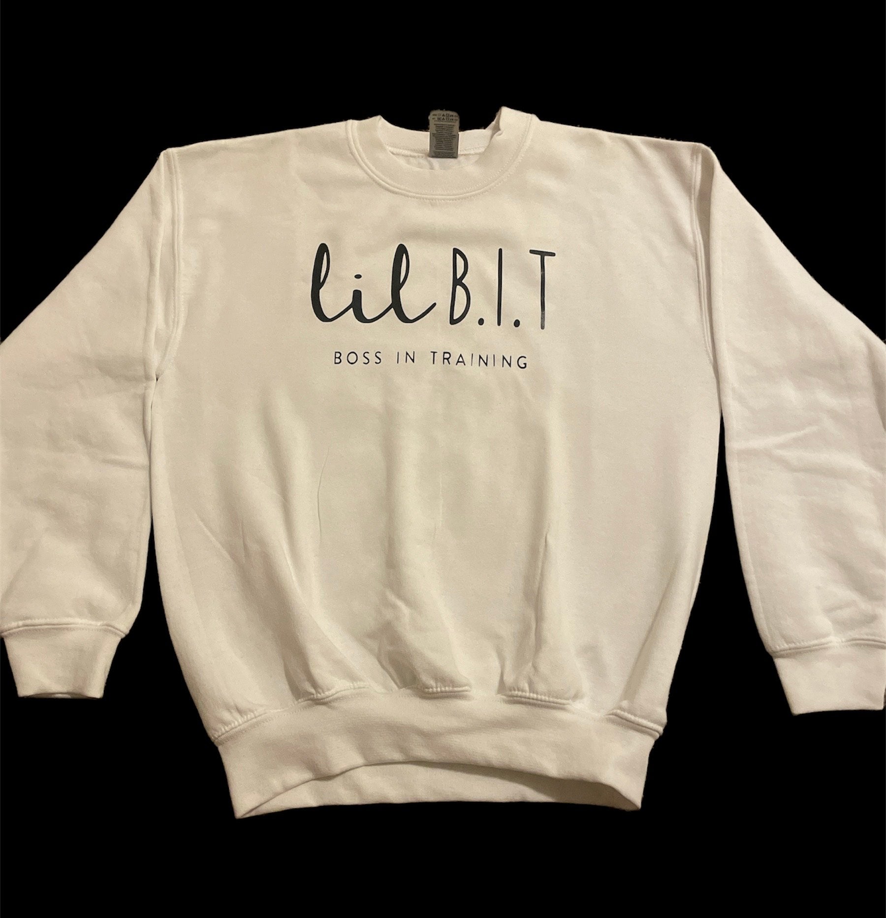 Lil B.I.T Crewneck Sweatshirt | White Crewneck Sweatshirt | Lil B.I.T